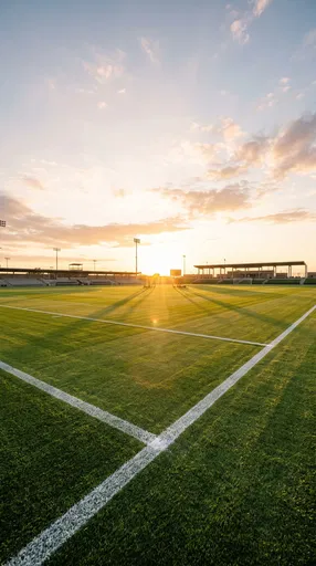 Golden Hour Stadium Turf Field
