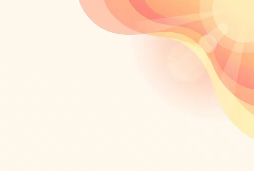 Warm Pastel Sunburst Corner Background