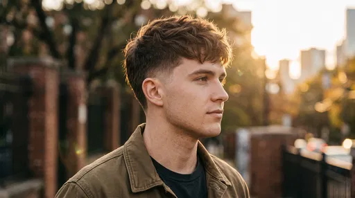 Young Man With Short Textured Crop Haircut