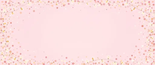Pastel Pink Fairy Lights Banner Background