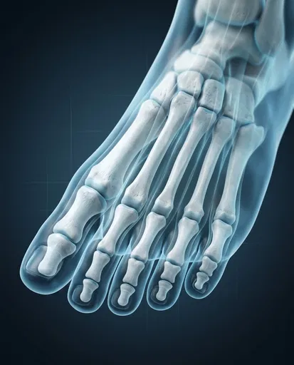 3D Foot Bone Anatomy Render