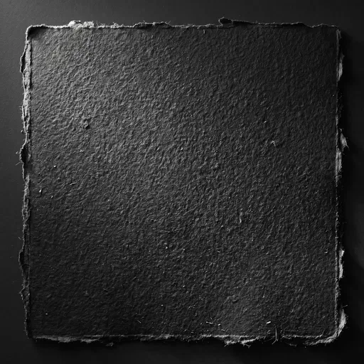 Charcoal Black Paper With Deckled Edges