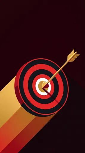 Golden Heart Arrow Piercing Bullseye Target
