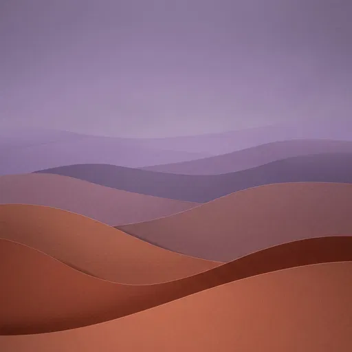 Layered Paper Cut Desert Dunes Background