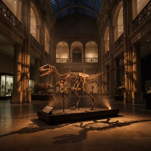Velociraptor Skeleton in Grand Museum Hall