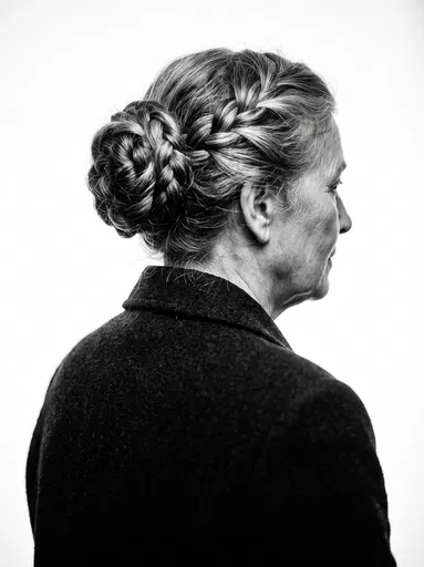 Older Woman With Braided Bun