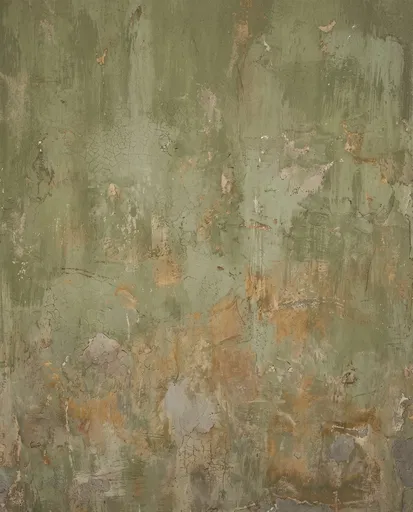 Distressed Olive Green Plaster Wall Texture