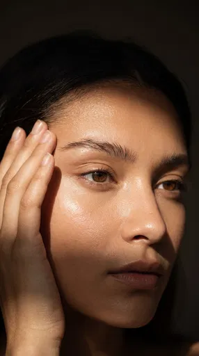 Close-Up Beauty Portrait With Dramatic Lighting