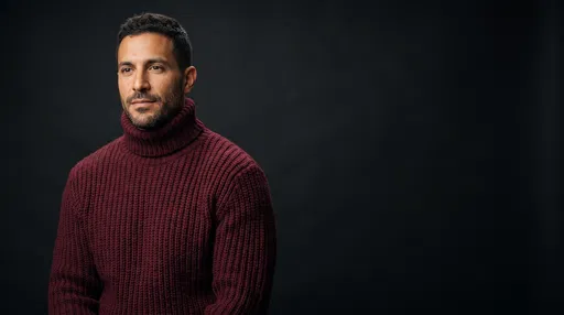 Studio Portrait of Man in Turtleneck