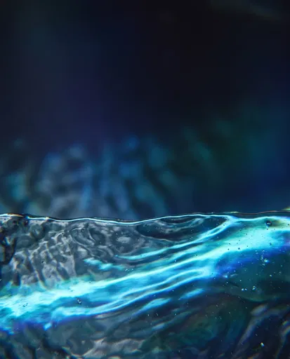 Abstract Cyan Glass Refraction Background