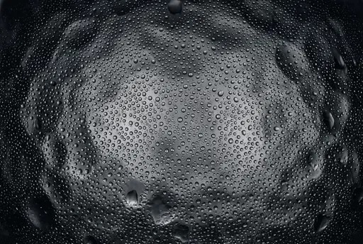 Water Droplets on Dark Textured Glass