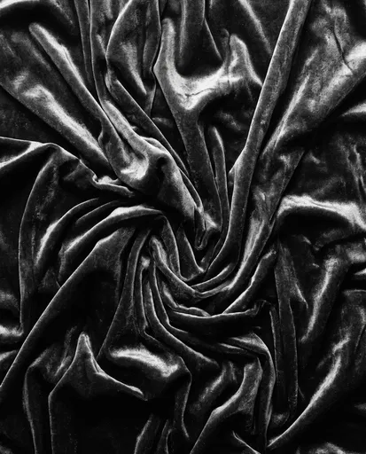 Dark Crushed Velvet Fabric Texture