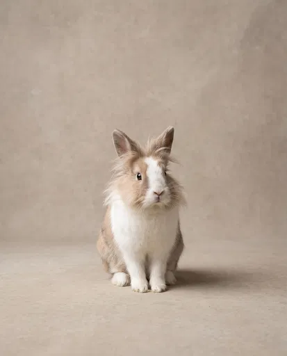 Lionhead Rabbit Studio Portrait
