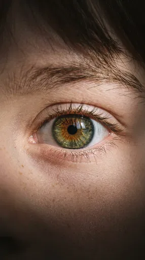 Close-Up of Hazel Eye with Central Heterochromia