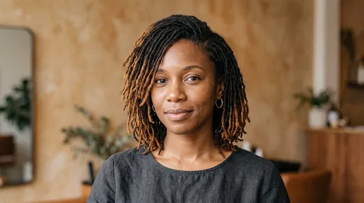 Black Woman With Micro-Loc Bob Portrait
