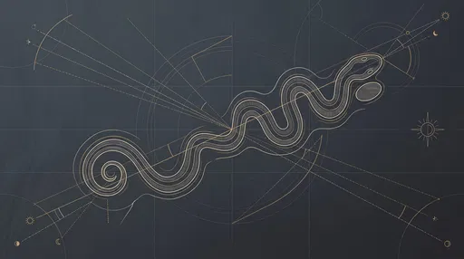 Minimalist Serpent Mound Astronomical Diagram