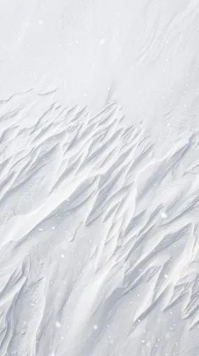 Minimalist Wind-Sculpted Snow Dunes Background