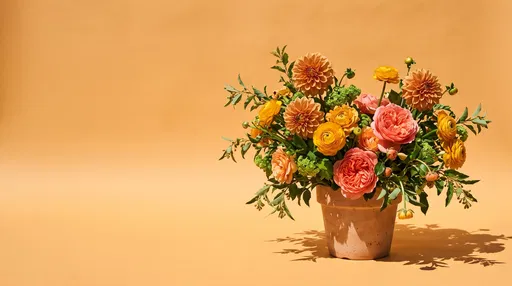 Summer Floral Bouquet in Terracotta Pot