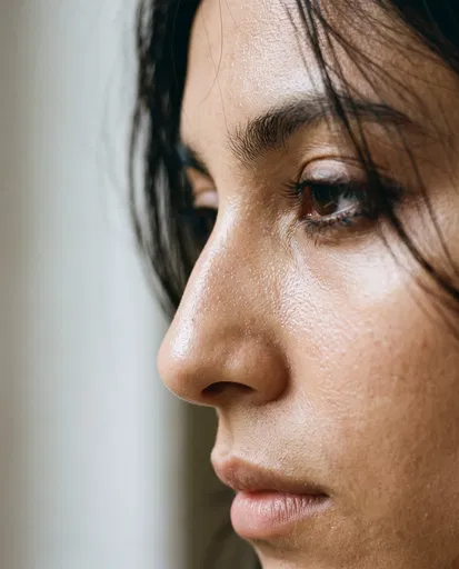 Extreme Close-Up Profile Portrait