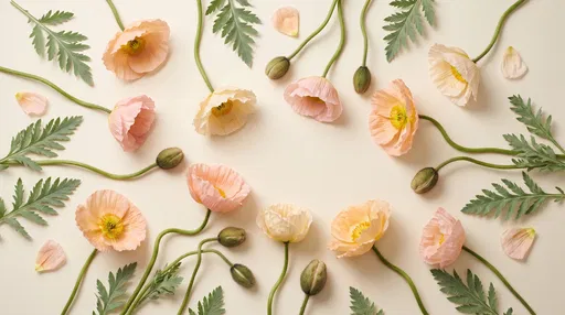 Pastel Poppy Flat Lay Frame