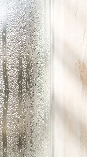 Macro Condensation Droplets on Glass