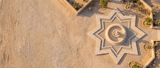 Aerial View of Desert Star Courtyard