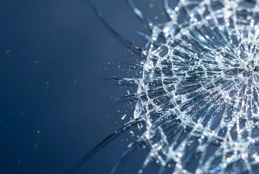 Macro Shattered Glass Screen Texture