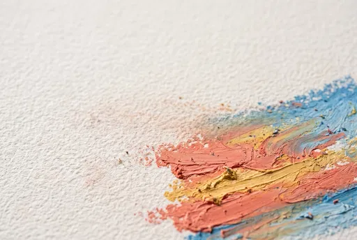 Macro Oil Pastel Strokes on Paper