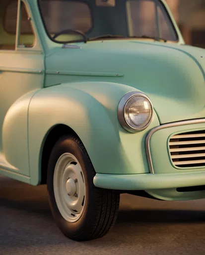 Mint Green Retro Pickup Fender Detail
