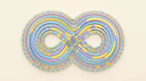 Pastel Domino Infinity Loop Top View