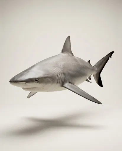 Grey Reef Shark on Studio Background