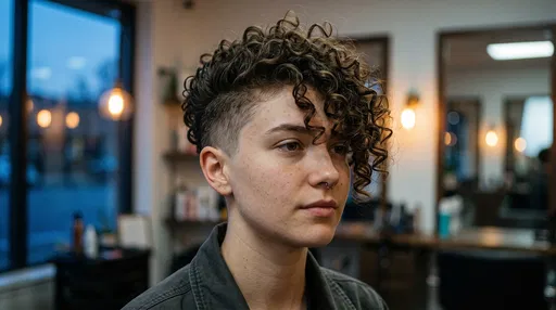 Portrait of Person With Curly Undercut