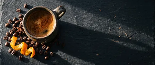 Artisanal Espresso on Dark Slate Surface
