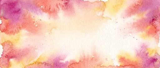Warm Sunset Watercolor Wash Background