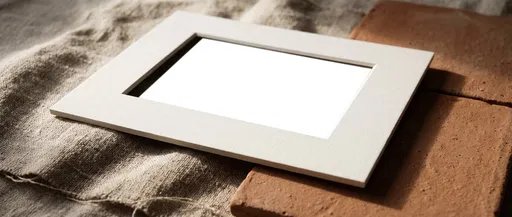 Blank White Mat Board Mockup