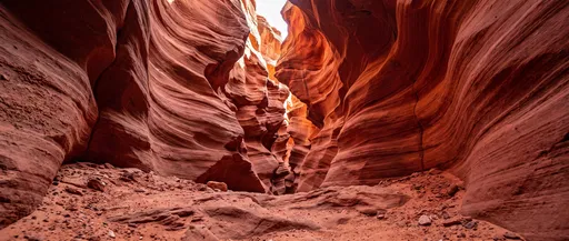 Red Sandstone Slot Canyon Backdrop