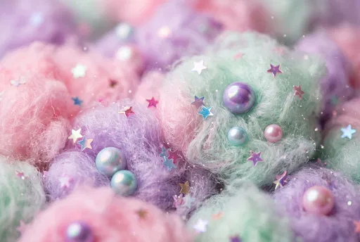 Pastel Cotton Candy Galaxy Macro Background