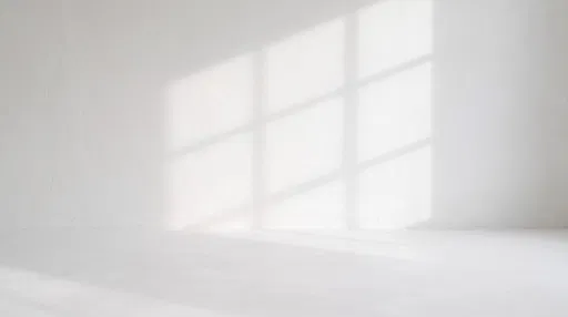 White Plaster Wall With Window Shadow