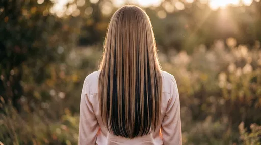 Woman With Long Highlighted Hair Outdoors