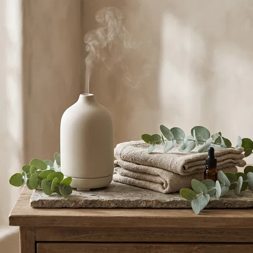 Ceramic Essential Oil Diffuser With Eucalyptus