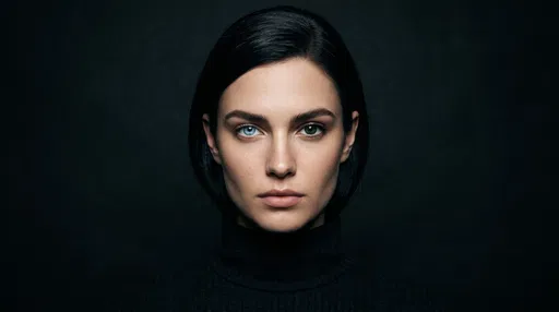 Studio Portrait of Woman With Heterochromia