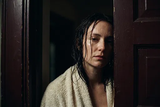 Woman Framed in Dark Doorway