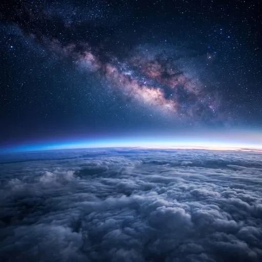 Milky Way Above Cloud Sea