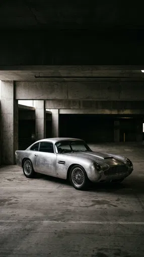 Brushed Aluminum Classic Coupe in Garage