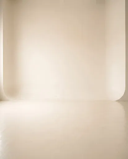 Empty Warm Off-White Studio Cyclorama Wall