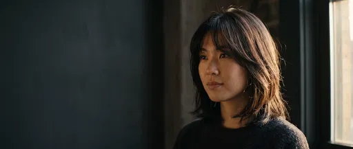 Portrait of Woman with Layered Haircut