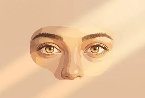 Vector Illustration of Light Brown Eyes