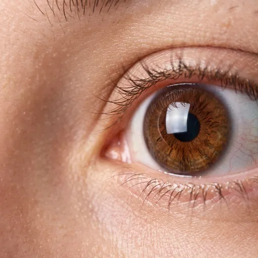 Macro Close-Up of Human Brown Eye