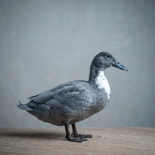 Blue Swedish Duck Studio Profile Portrait
