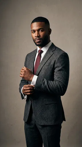 Portrait of Man in Tweed Suit